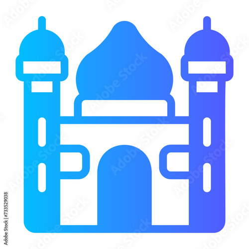 mosque gradient icon