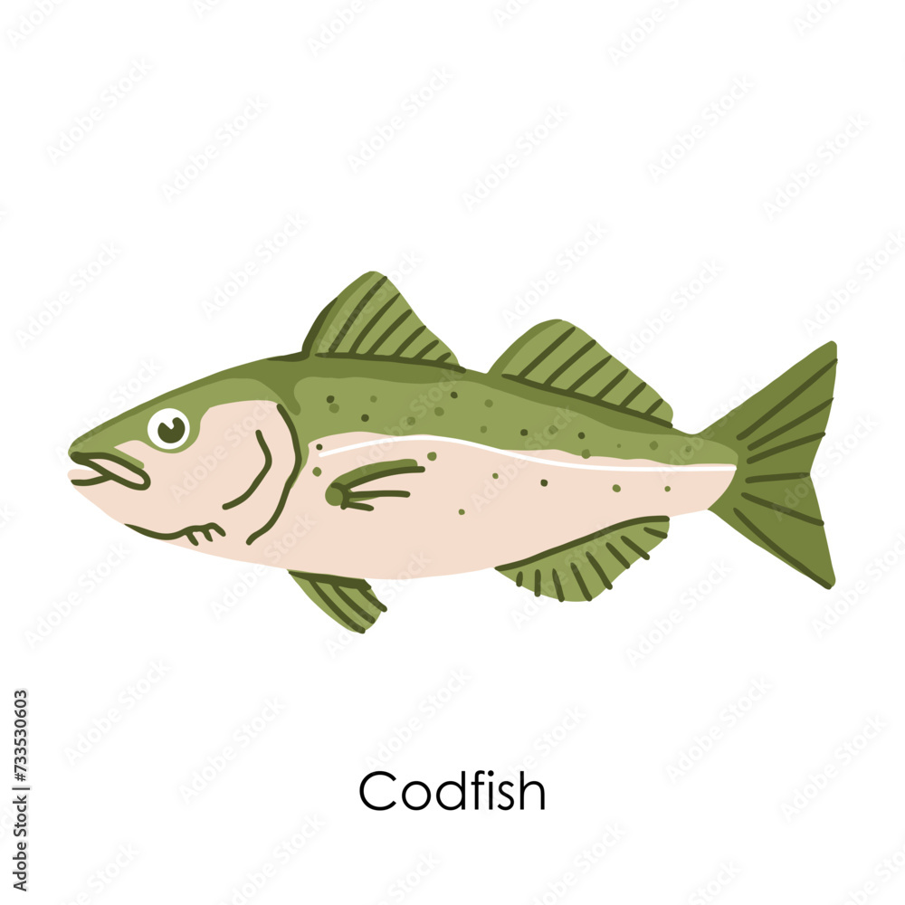 Codfish Edible Salt Water Fish Element