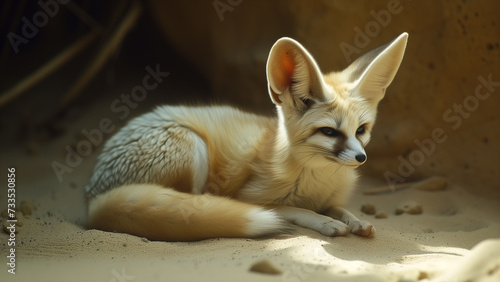 Desert Whisper: A Fennec Fox’s Journey Across the Sands