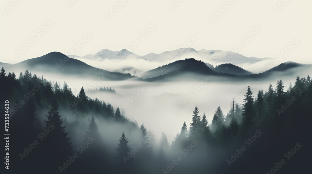 Lush green forest, vibrant green plants in the forest Lush green forest, vibrant green plants in the forest