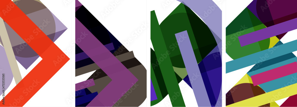 Square and round shape geometric poster set for wallpaper, business card, cover, poster, banner, brochure, header, website Square and round shape geometric poster set for wallpaper, business card, cover, poster, banner, brochure, header, website