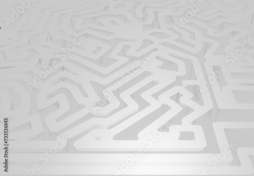 3d render of a labyrinth with background