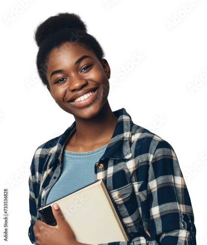Photo of a cheerful student