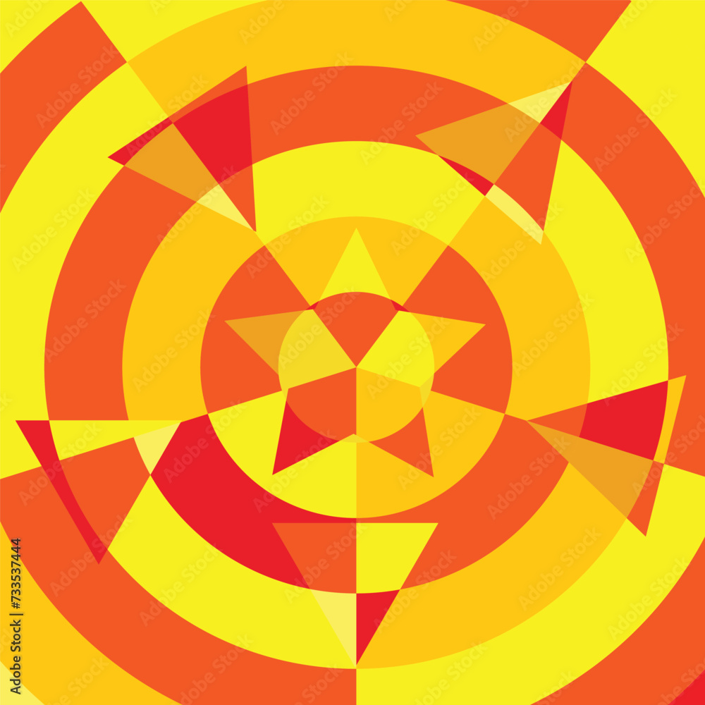 Obraz premium Set of abstract geometric hexagon pattern background with copy space. Creative trendy color templates. Simple flat banner design. Vector illustration EPS10