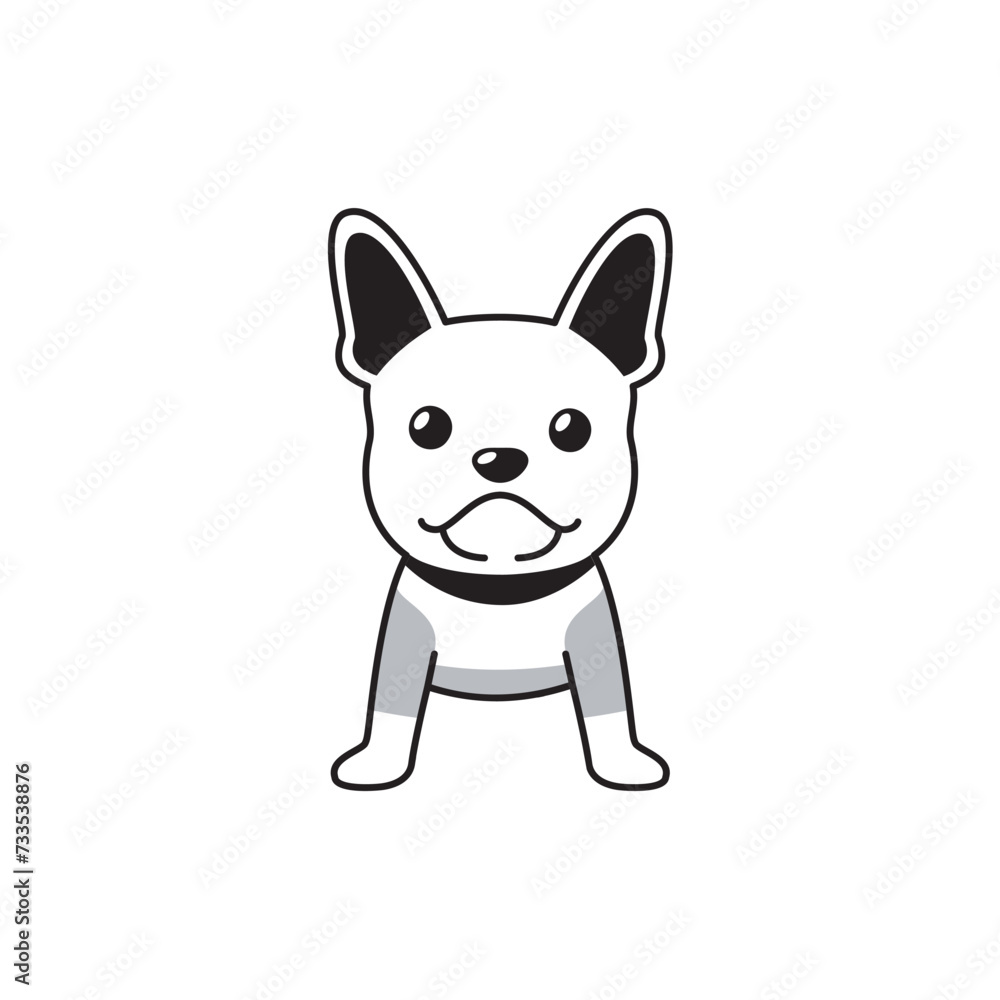 Obraz premium set of coloring books cute dogs set