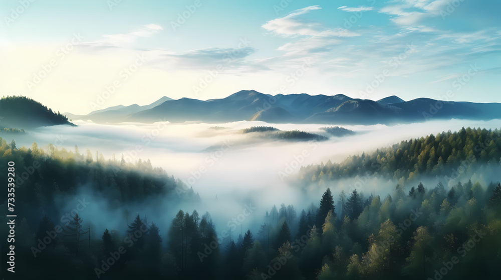 Forest background, vibrant trees Forest background, vibrant trees