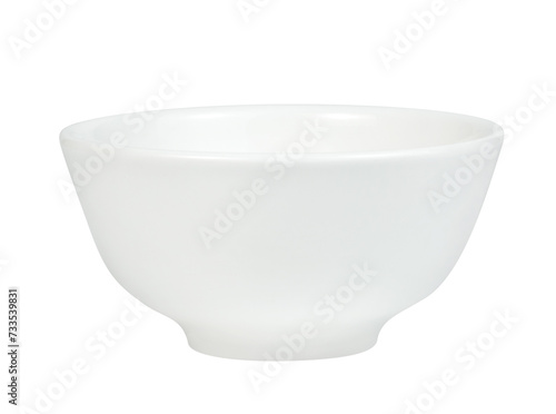 white bowl isolated
