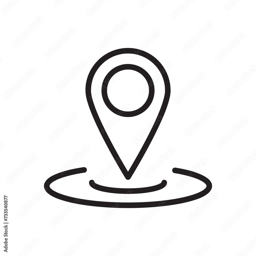 GPS Location icon. flat trendy style GPS Location icon on white background..eps GPS Location icon. flat trendy style GPS Location icon on white background..eps