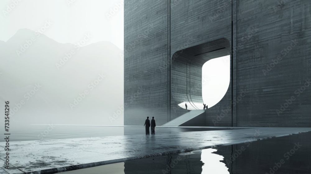 Two Identical Building Skyscraper by an architekton with building of an identical shape. Stock ...
