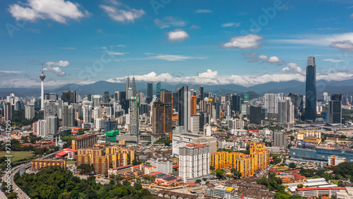 Cityscape of Kuala Lumpur on a sunny day