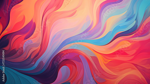 Rainbow gradient abstract colorful watercolor background photo