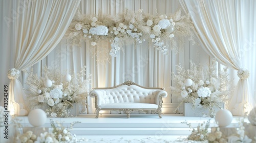 white wedding stage © Balerinastock