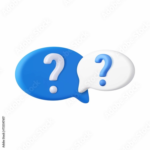 Question Mark Sign. 3D question Mark illustrations. Question Mark 3D Icon. - 89