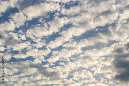 Obraz na plátně cirrocumulus clouds in the morning