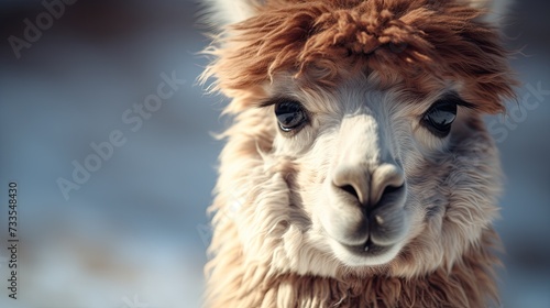 Alpaca close-up, Hyper Real