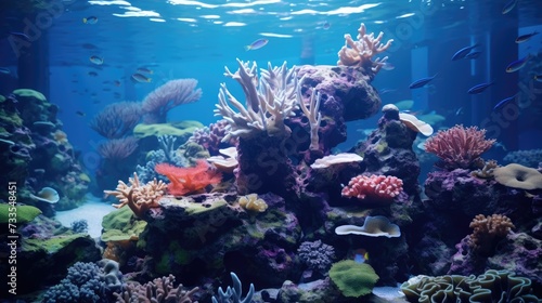 Aquarium close-up, Hyper Real