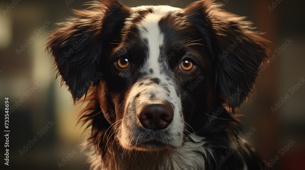 Dog handler close-up, Hyper Real