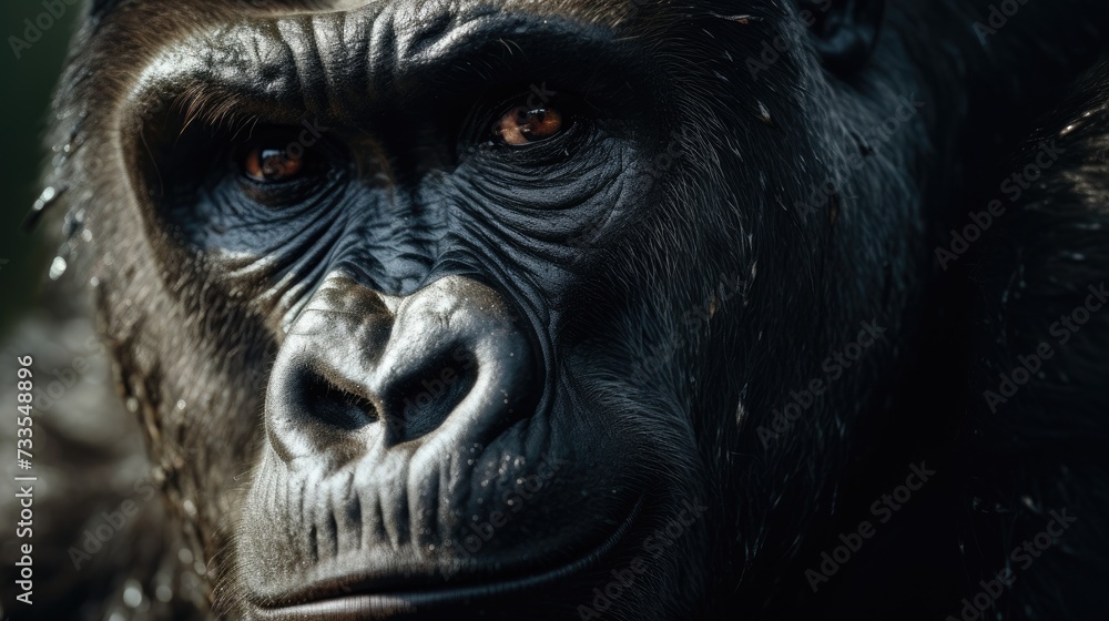Gorilla close-up, Hyper Real Gorilla close-up, Hyper Real