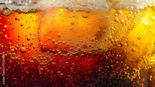 Fizzing Bubbles Close-Up: A Soda Water Treat