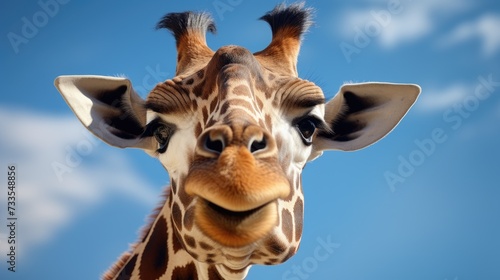 Giraffe close-up, Hyper Real