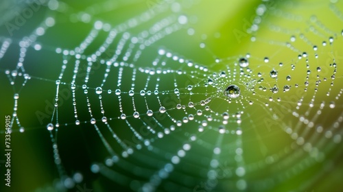 The Gleaming Dew Maze on a Spiders Web