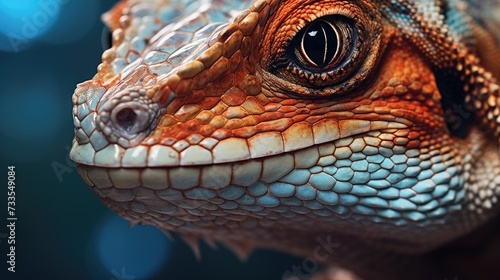 Lizard close-up, Hyper Real