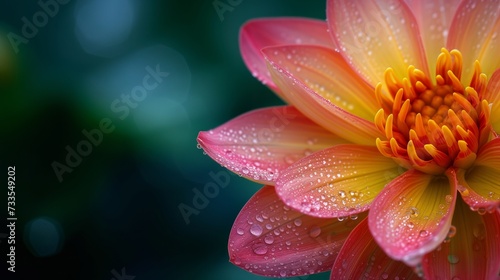 Vibrant flora captured in the detail of a macro photograph