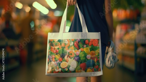 Shopper bag close-up, Hyper Real