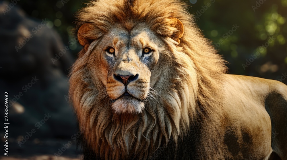 A lion close-up, Hyper Real