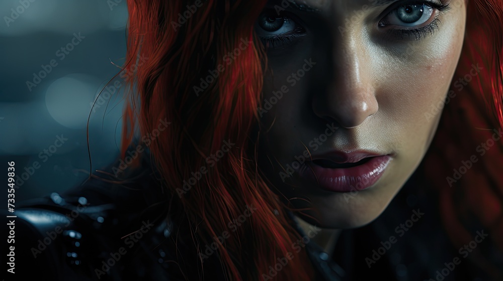 Black Widow close-up, Hyper Real Black Widow close-up, Hyper Real