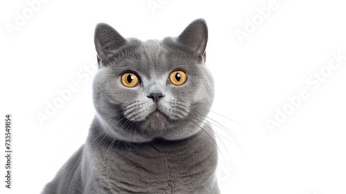 British shorthair cat close-up, Hyper Real © Gefo