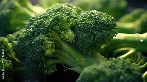 Broccoli close-up, Hyper Real