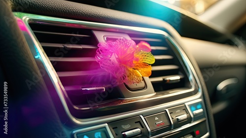 Car air freshener close-up, Hyper Real photo