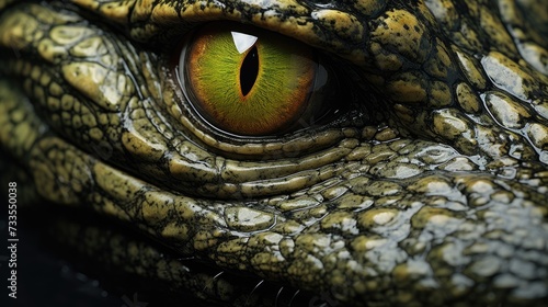 Crocodile close-up  Hyper Real