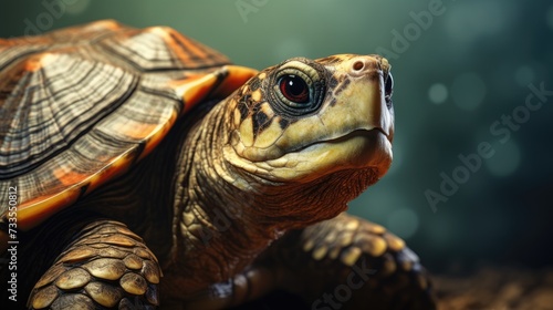 Turtle close-up, Hyper Real