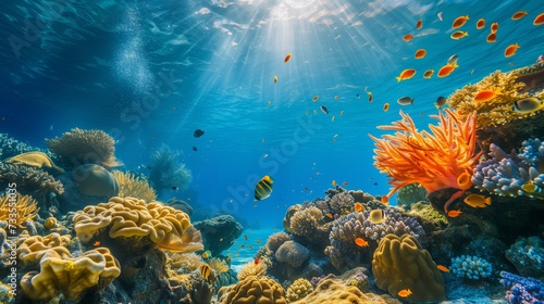 Scuba diving reveals the intricate balance of a coral reef s environment.