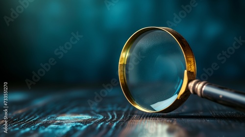The distorted view through a magnifying glass, inviting detailed inspection.