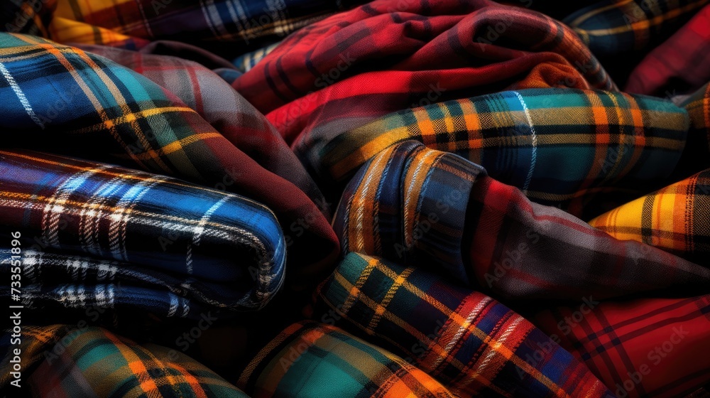 Plaid close-up, Hyper Real Plaid close-up, Hyper Real