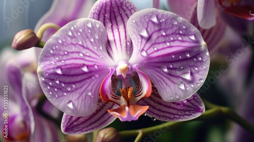 Orchid close-up, Hyper Real