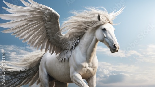Pegasus close-up  Hyper Real
