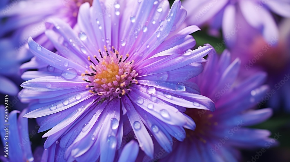 Aster close-up, Hyper Real