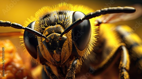 Bee close-up, Hyper Real © Gefo