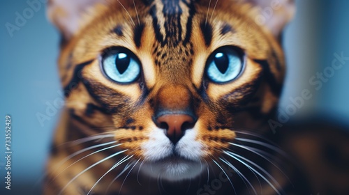 Bengal cat close-up, Hyper Real