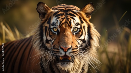 Bengal tiger close-up  Hyper Real