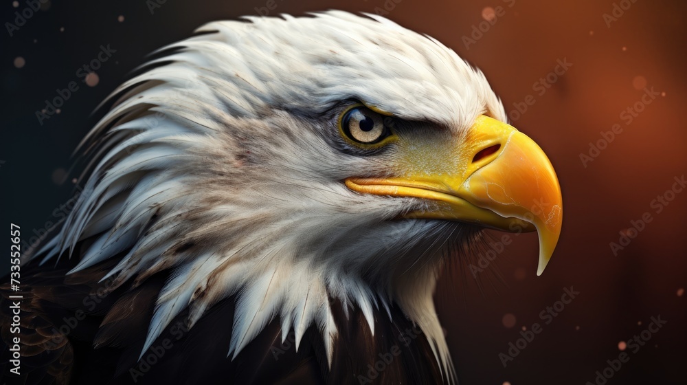Eagle close-up, Hyper Real Eagle close-up, Hyper Real