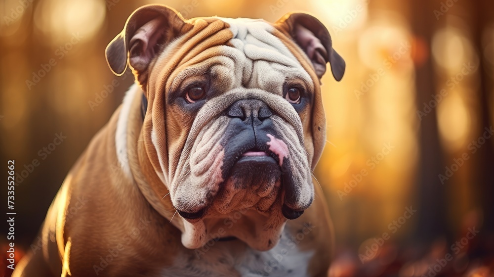 English bulldog close-up, Hyper Real English bulldog close-up, Hyper Real
