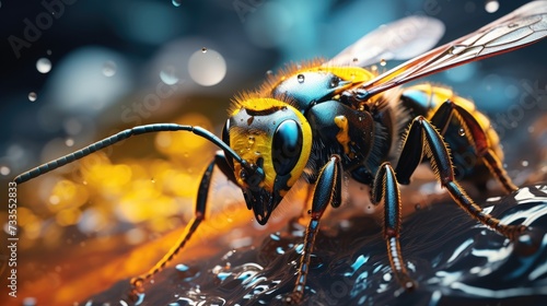 Insect spray close-up, Hyper Real