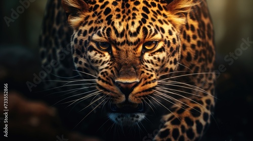 Leopard close-up  Hyper Real
