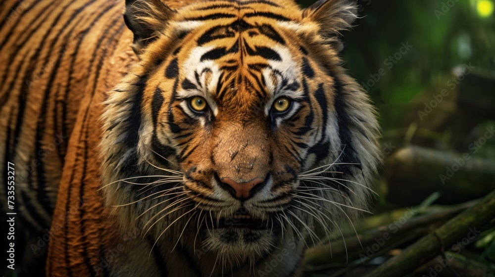 Fototapeta premium Tiger close-up, Hyper Real