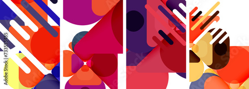 Geometric elements abstract backgrounds for wallpaper, business card, cover, poster, banner, brochure, header, website